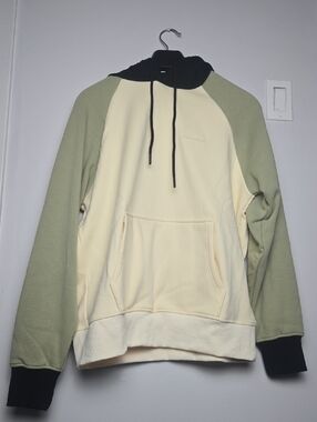 Spark Paws Sage & Cream Color Block Hoodie - Size Large